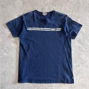 2000s Vintage Navy Nike Embroidered T Shirt Size M